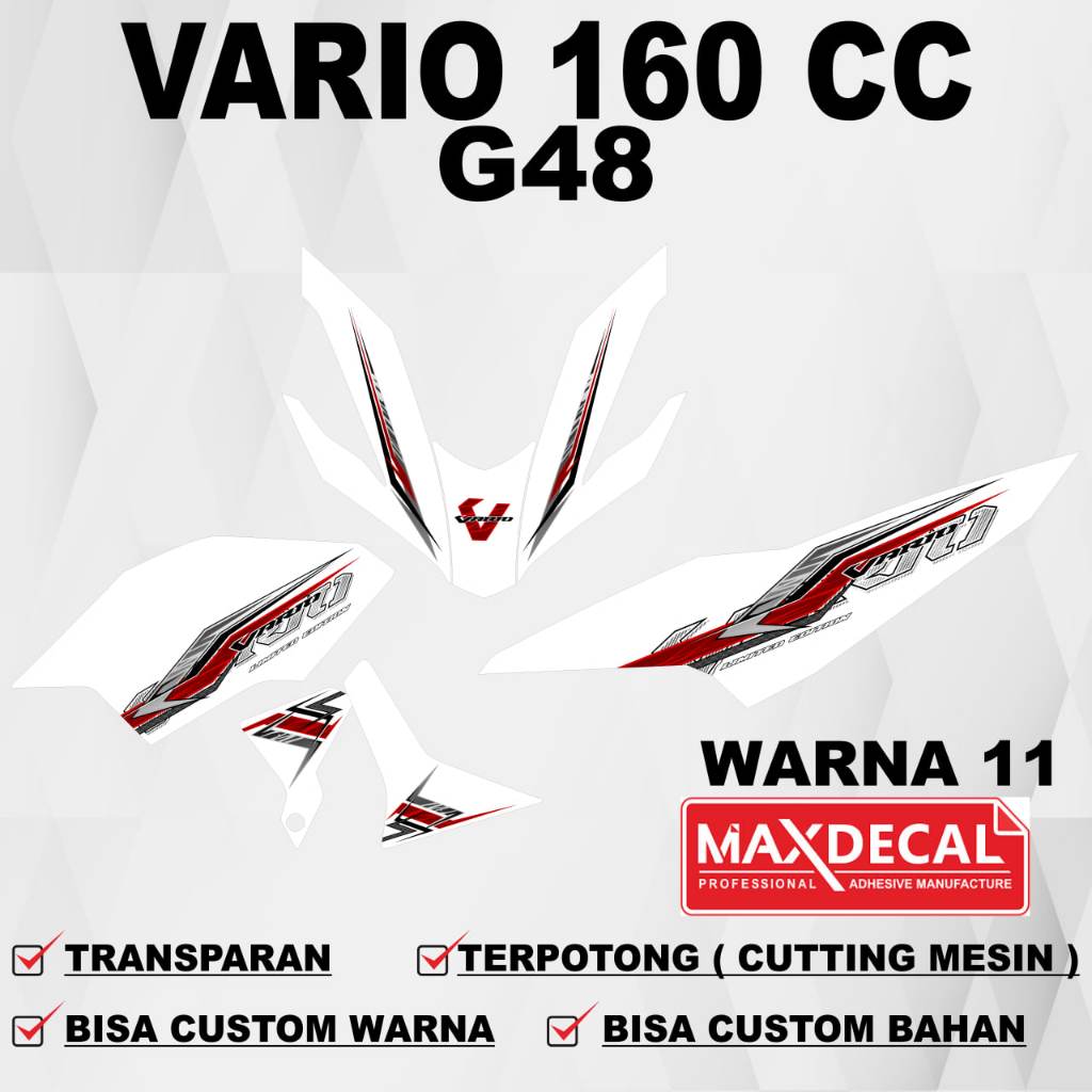 Stiker Vario 160 cc new 2025 / Striping Vario 160 cc new 2025  / Sticker Striping Decal Vario 160 cc