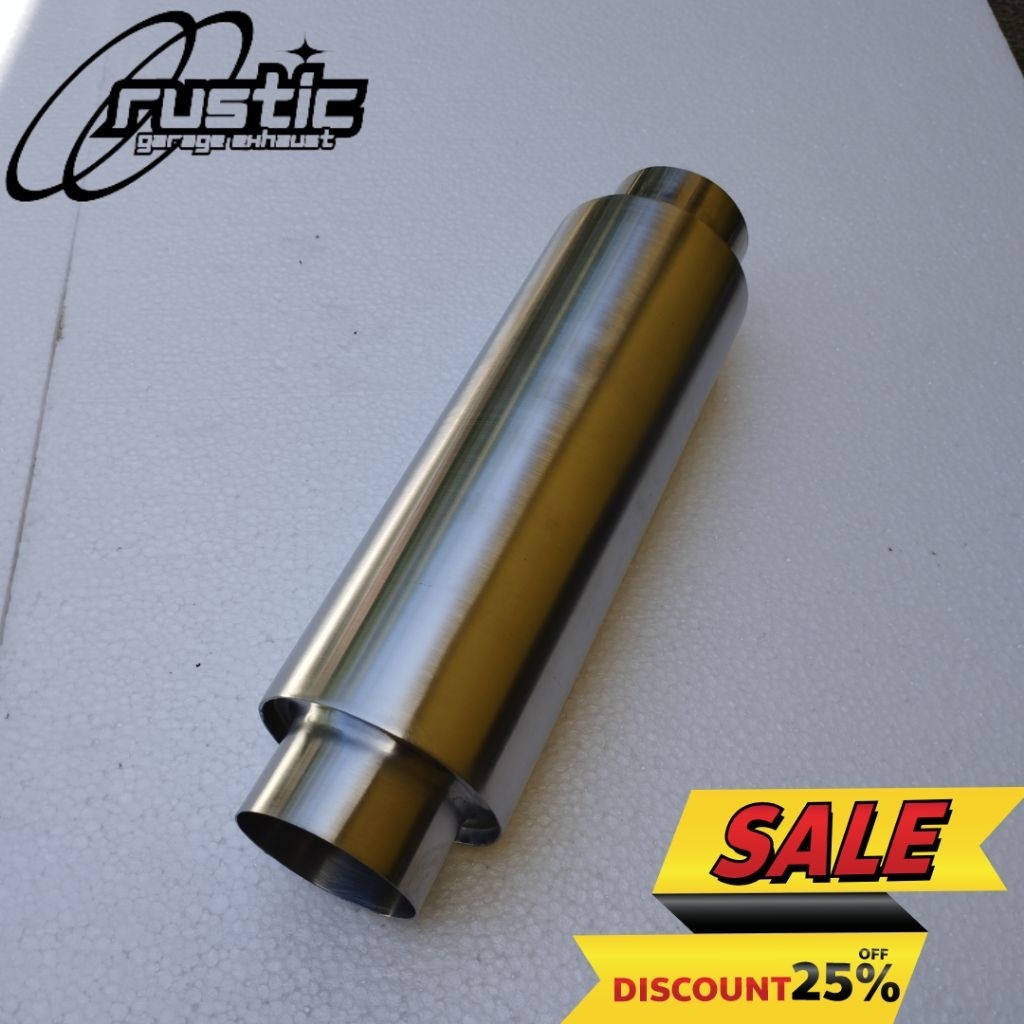 Resonator Knalpot mobil bensin Scoot Bass adem/Kering (Bisa Request Merek)