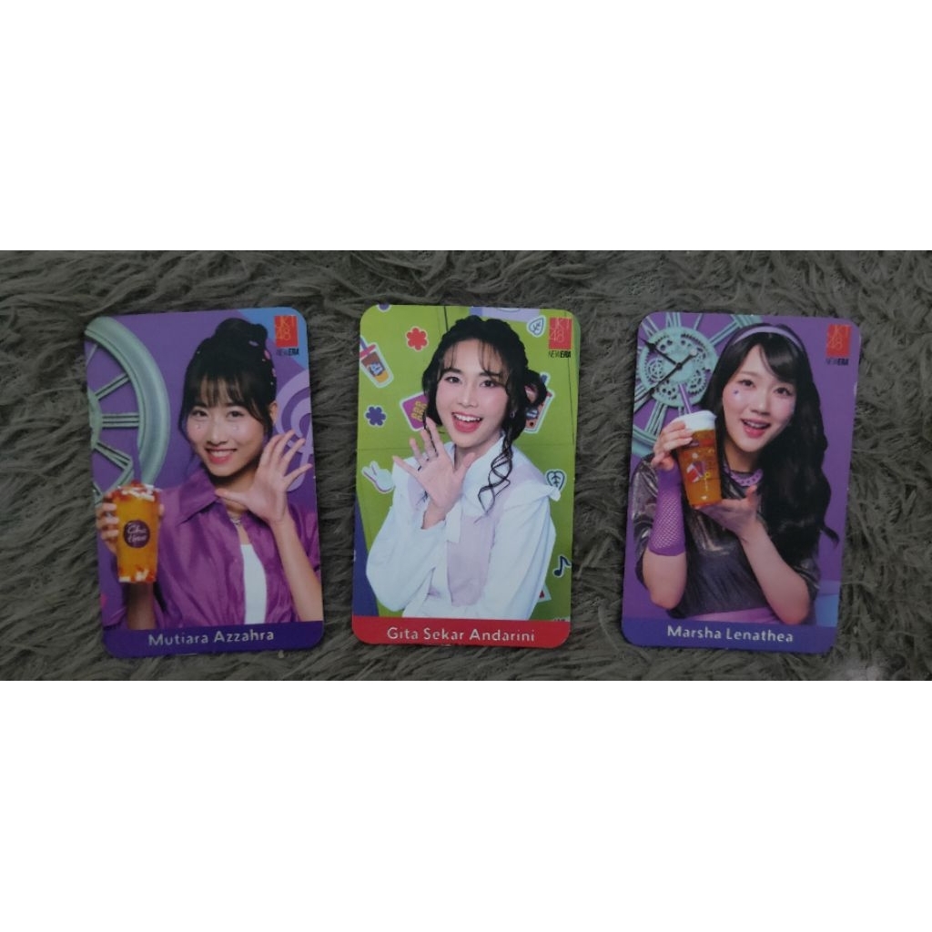 All in Photocard JKT48 x Chatime - Official (Muthe - Gita - Marsha)