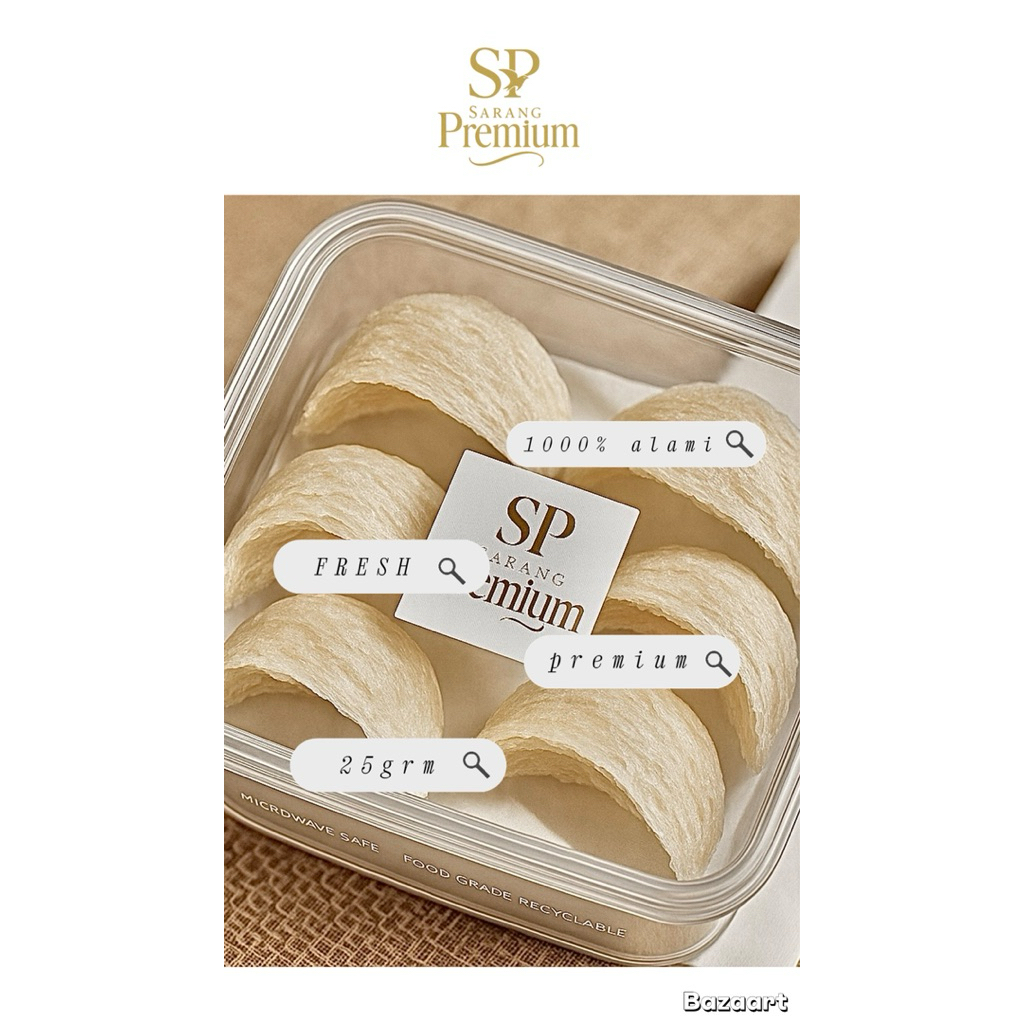 

25gram Sarang Walet Bersih siap olah - SP Sarang Premium 100% alami tampa bahan kimia