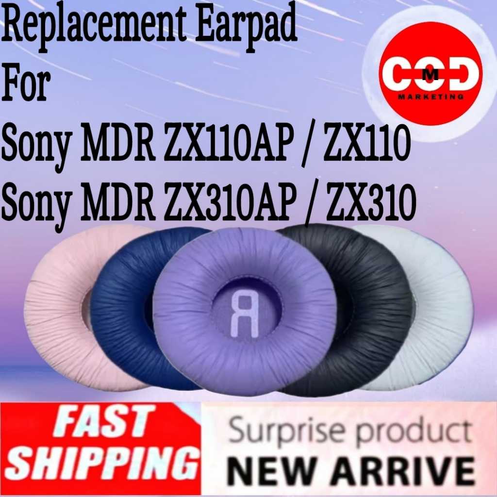 Bantalan Earcup Foam Earpad Cushion Sony MDR ZX110AP - Sony MDR ZX 110AP - Sony MDR ZX110 AP - Sony 