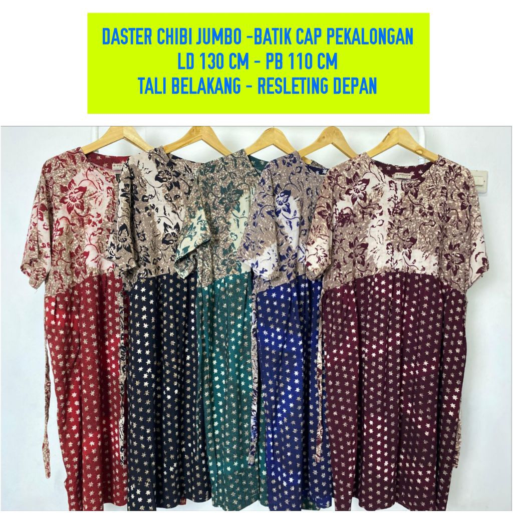 DASTER JUMBO BUSUI FRIENDLY BATIK CAP ASLI PEKALONGAN