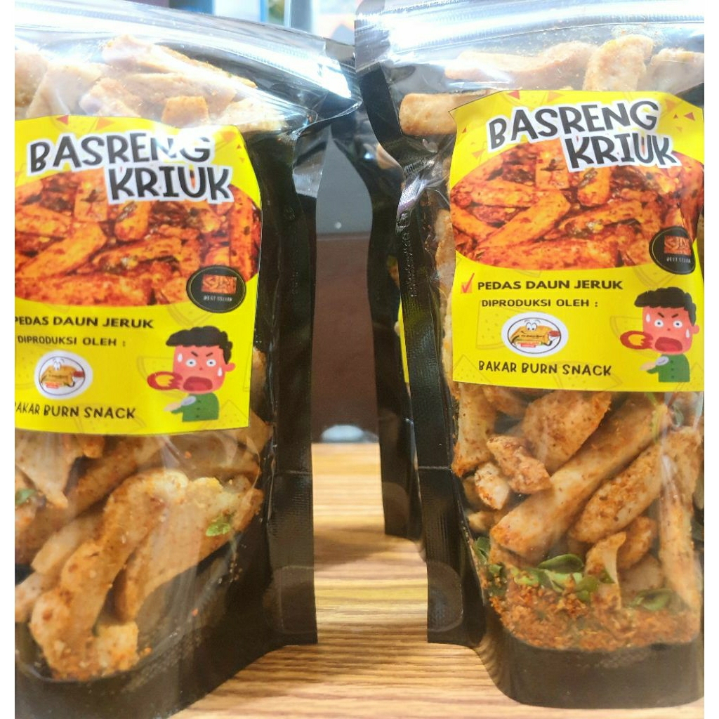 

Basreng Pedas Kriuk Bakar Burn (Double Seal)