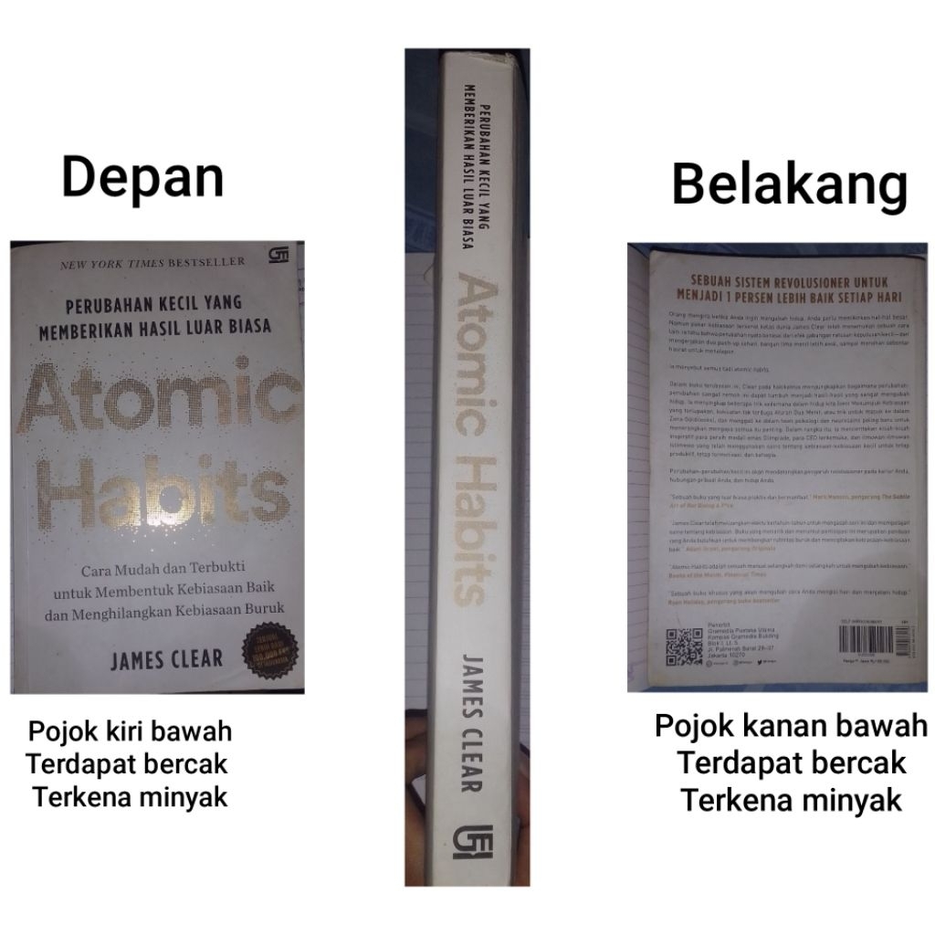 Preloved/buku bekas atomic habits ori