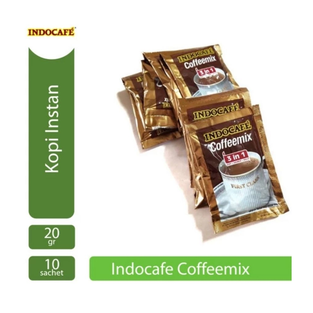 

Indocafe Coffemix 3 in 1 isi 10saschet per renceng