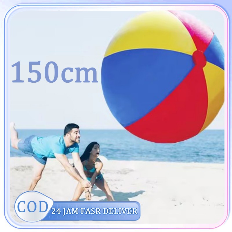 150cm Bola Besar Pantai Bola Karet Mainan Anak Jumbo Bola Pantai Raksasa
