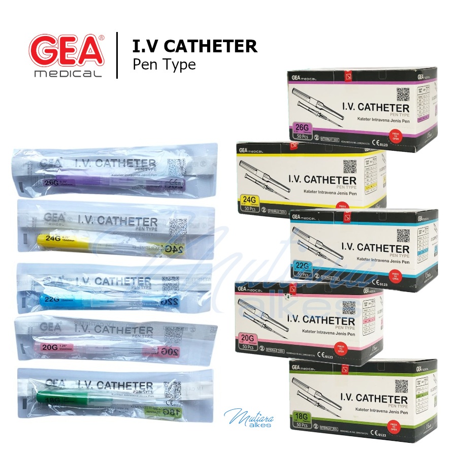 I.V. Catheter GEA / GEA I.V. Catheter / Abocath / Cannula Satuan / Jarum Infus