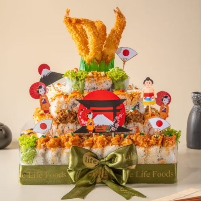 

Onelife Foods - Fuji Mount Sushi Cake