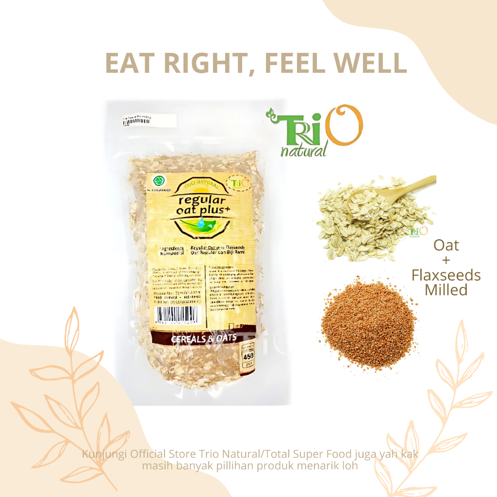 

TRIO NATURAL Oat Regular Plus / Sereal Oat Flaxseeds