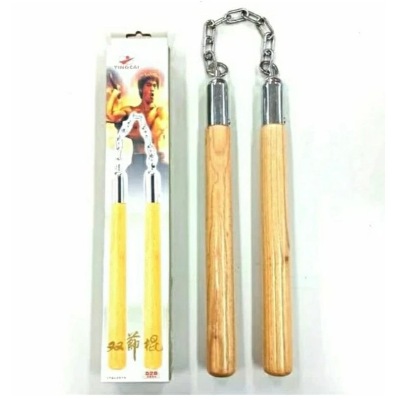Dobel Stick Kayu Double Stick Kayu Nunchaku Kayu RS