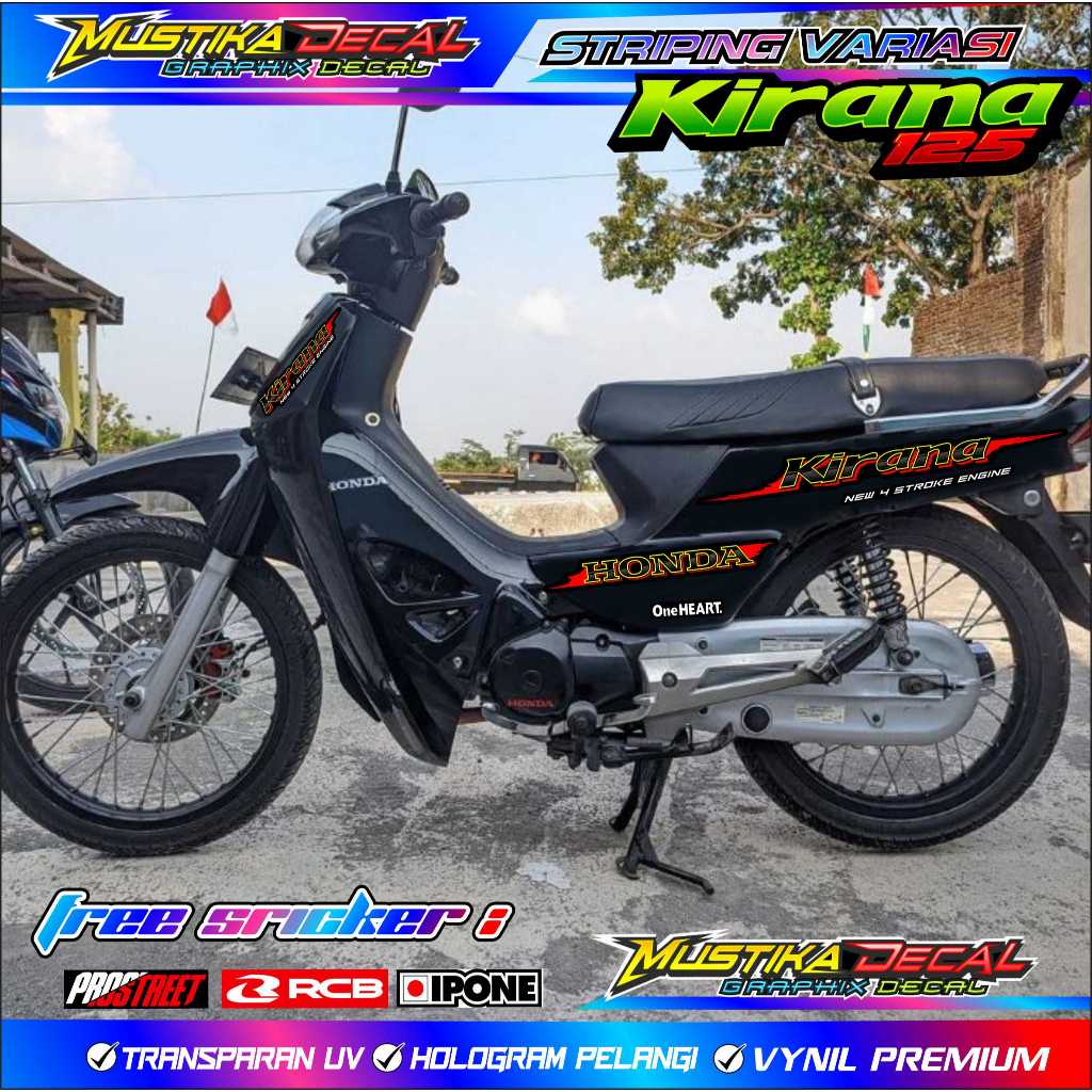 STRIPING VARIASI HONDA KIRANA 125 - SHADOW STYLE / STICKER LIST VARIASI MOTOR HONDA KIRANA - SHADOW 