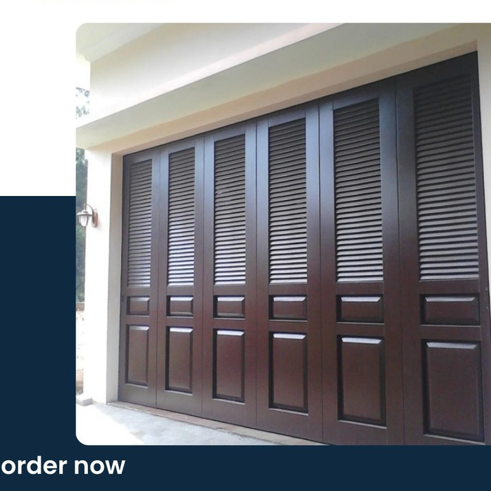 pintu garasi besi sliding minimalis merk GRANT ukuran standard