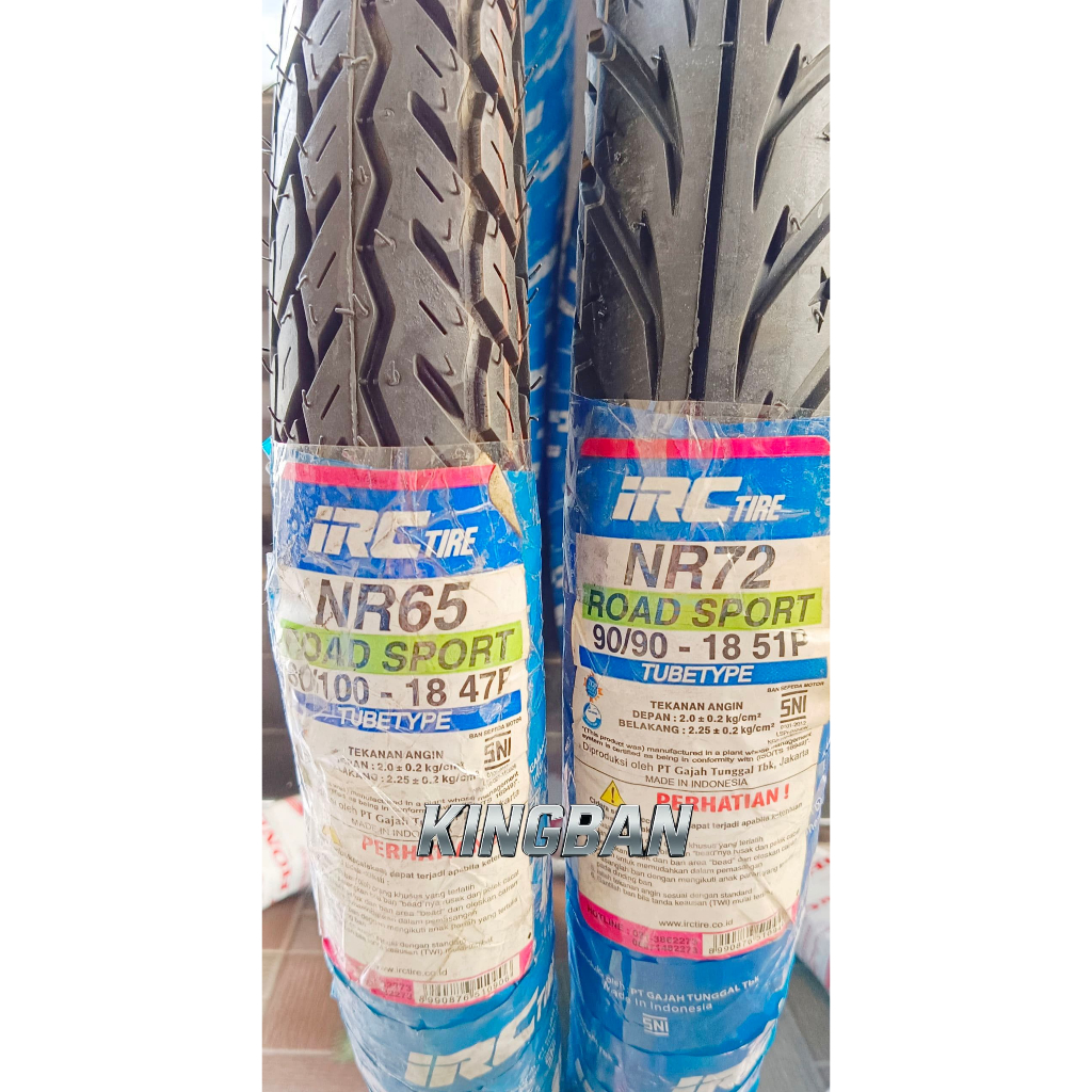 cuci gudang ban IRC 80/100-18 NR65 dan 90/90-18 NR72 ring 18 ban tubetype ban rx king ban thunder ba
