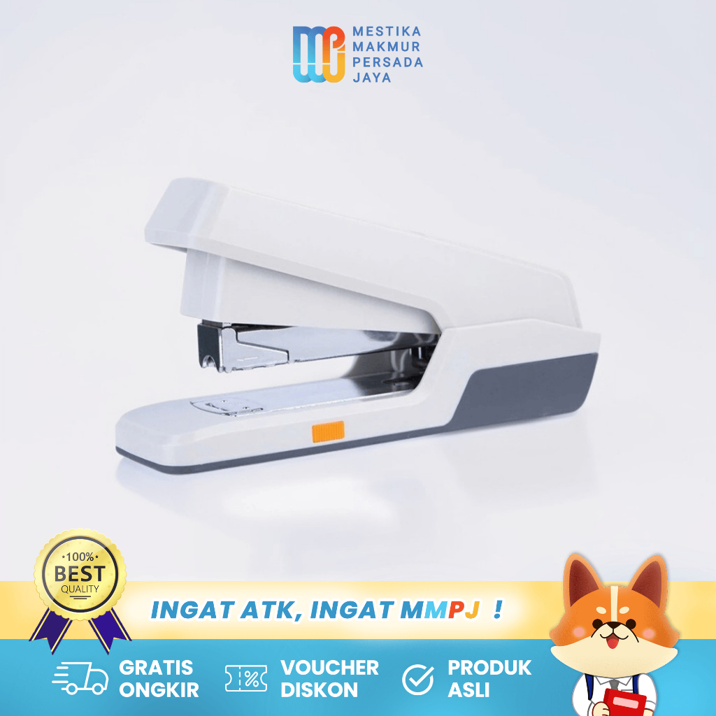 

Deli Stapler Anti Slip Kapasitas 25 Lembar - Staples White E0476
