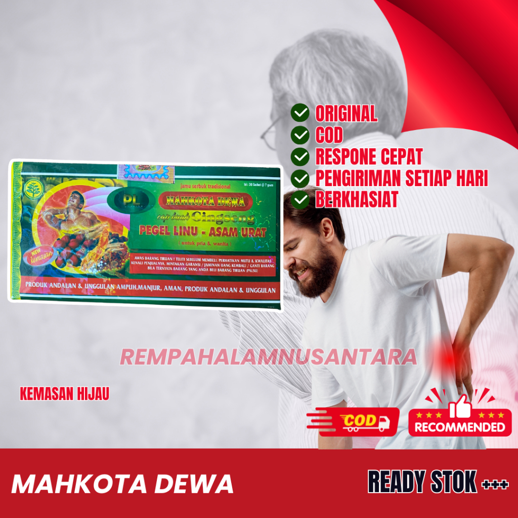 

Mahkota Dewa Kemasan Hijau 20 Sachet Serbuk (Asam Urat)