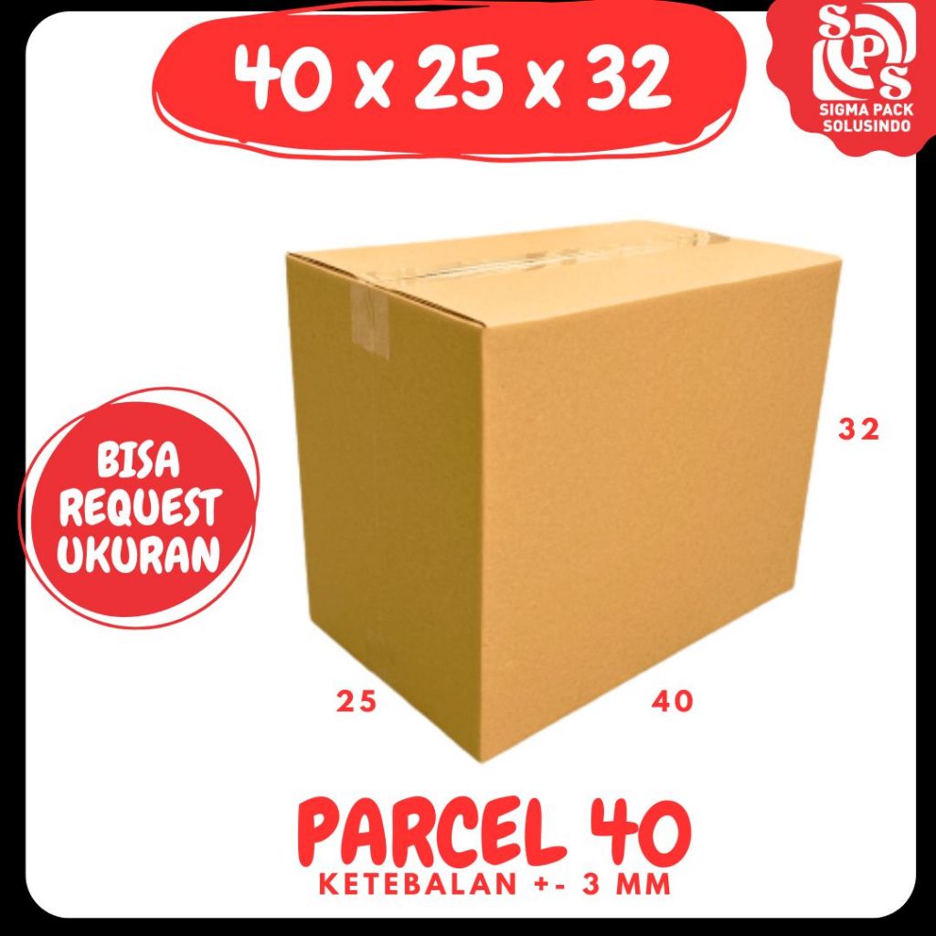 

Kardus Parcel 40x25x32 Jumbo Dus Packing Box Parsel Ied idul Fitri Paket sembako hampers eid mubarak