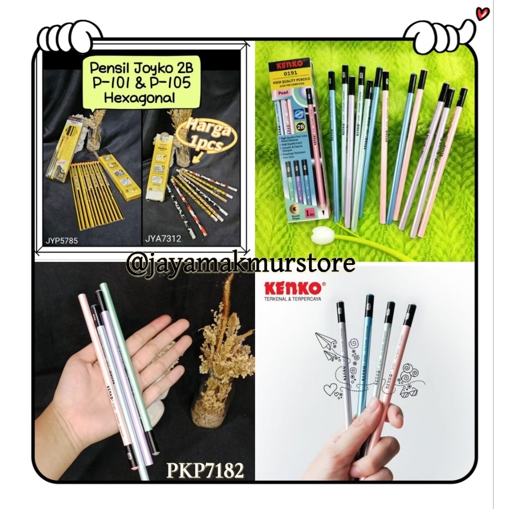 

PENSIL JOYKO 2B P-101 & P-105 HEXAGONAL / PENSIL JOYKO MOTIF HEWAN / JOYKO ANIMAL PENCIL / JYP578512/ PKP7182