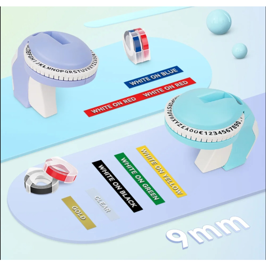 

B90 3D Embossing Label Printer Self-adhesive Label Machine for Dymo 12965 Manual Typewriter