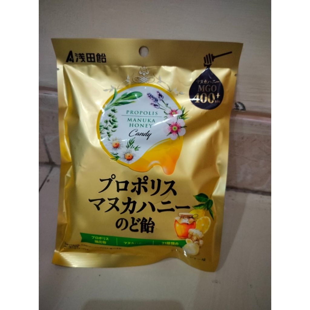 

permen candy propolis manuka honey mgo 400+ jepang japan