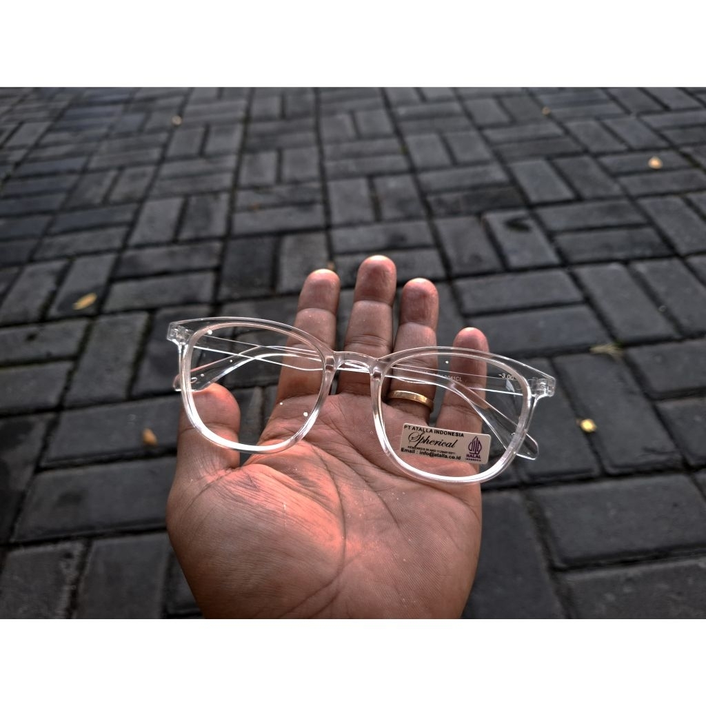 H 341 kacamata minus bening,kacamata minus frame transparan ,kacamata minus kekinian