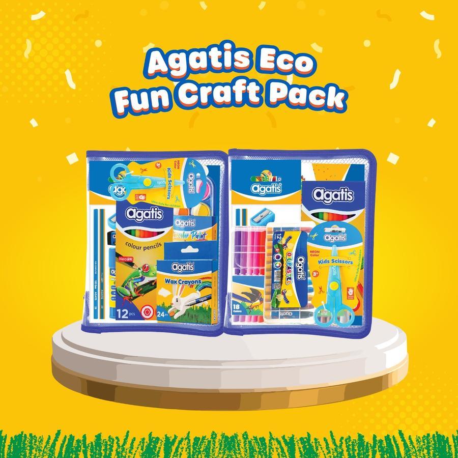 

AGATIS Stationery - Paket Online Coloring Competition Fun Craft Eco Pencil Blue Watercolor Crayon Pensil