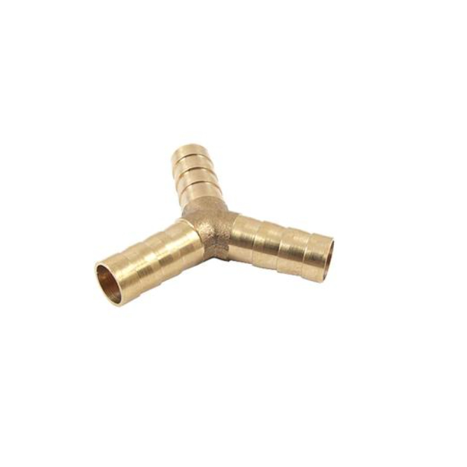 Nepel cabang tiga selang 8mm / 3 way selang T 8mm / nepel kuningan 1/4