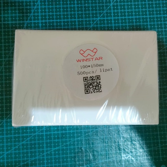 

WINSTAR Kertas Sticker Thermal Resi 100x150MM A6 / LIPAT ISI 500