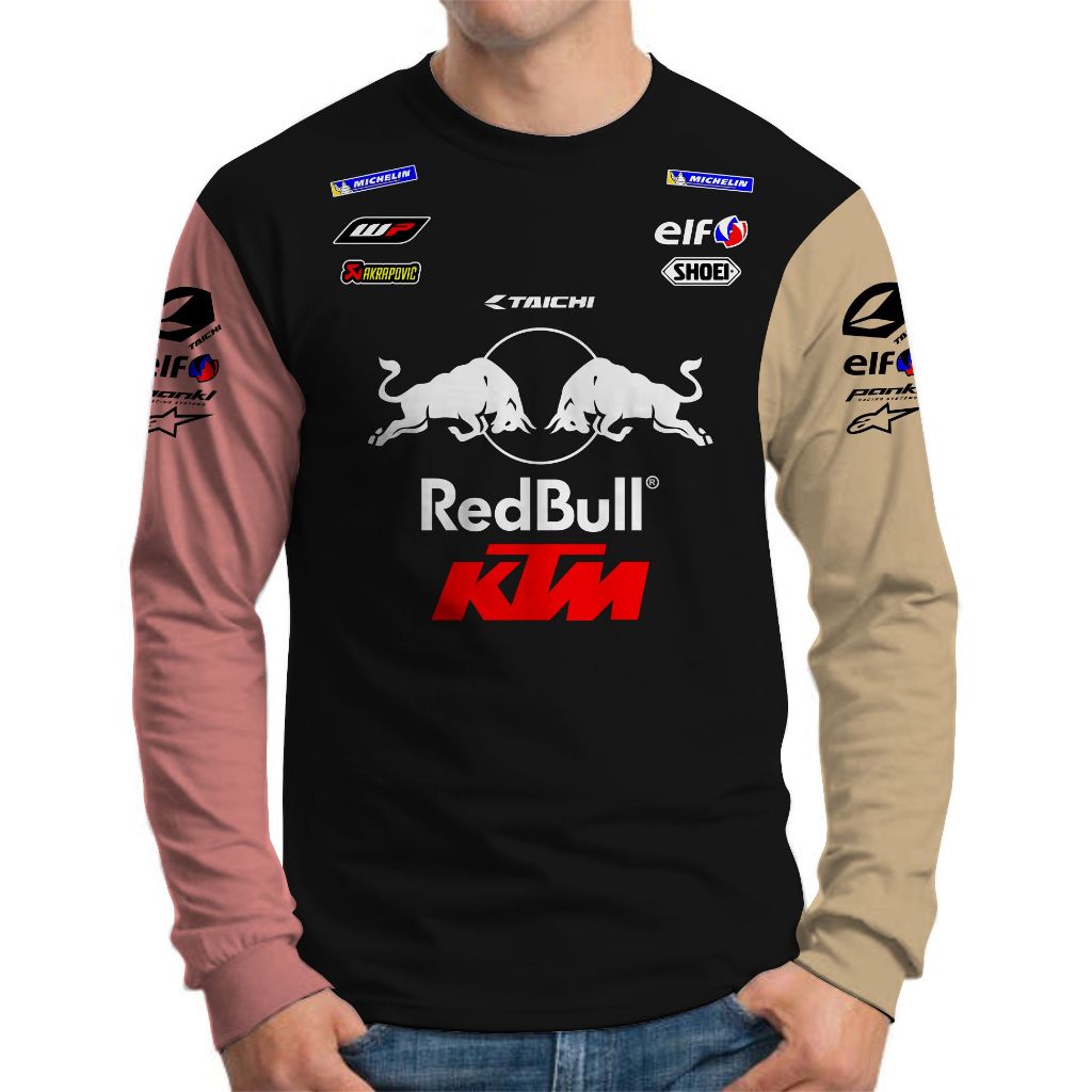 Baju Kaos Ktm Redbull Racing Team Lengan Panjang Pria Premium