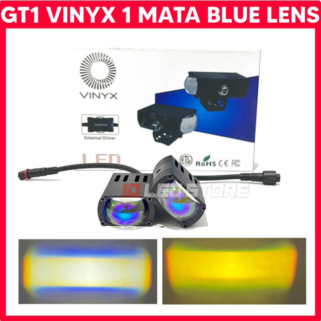 LAMPU TEMBAK VINYX GT1 D2 SLIM 2 WARNA 20 WATT ORIGINAL VINYX