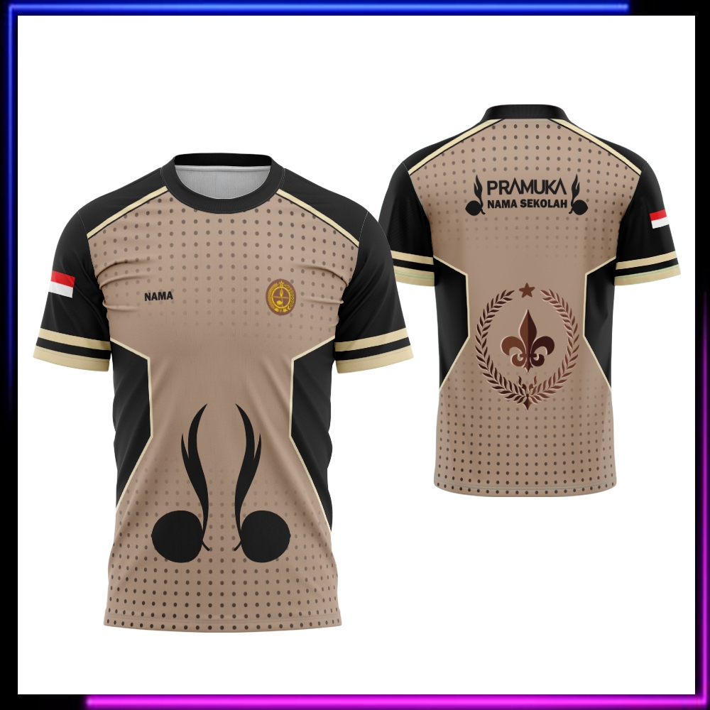 Baju Pramuka / Kaos Jersey Pramuka Pembina / Baju Seragam Pramuka Custom Nama