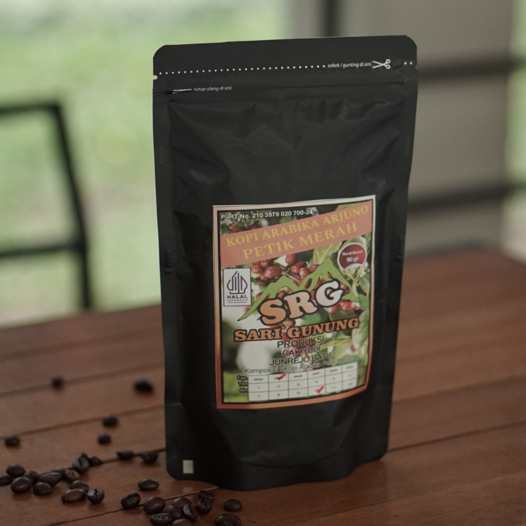 

SRG: Sari Gunung | Biji Kopi Arabika Arjuno Petik Merah Sortasi Bersih | Per KG