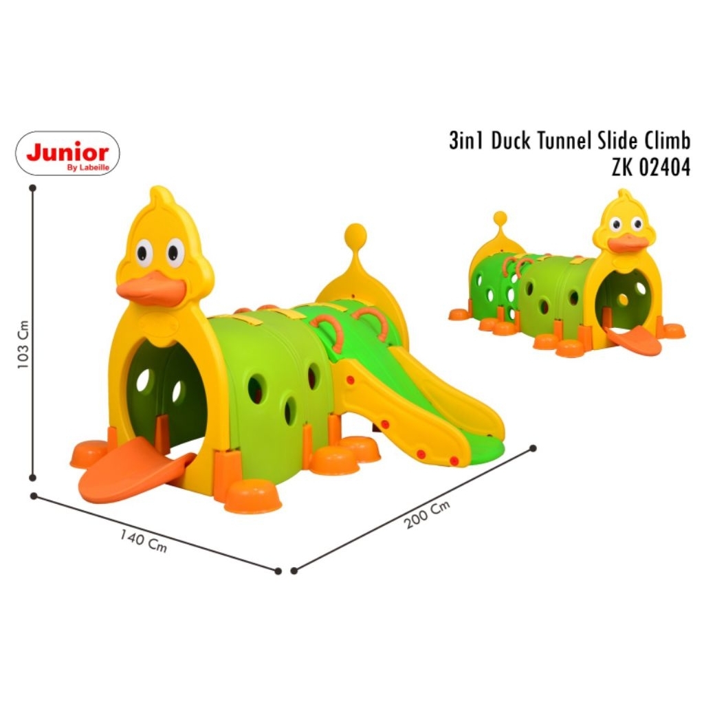 *New* 3in1 Duck Tunnel Slide Climb ZK02404