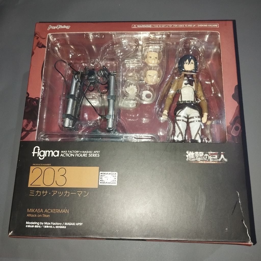 FIGMA 203 MIKASA ACKERMAN Attack on Titan ORIGINAL