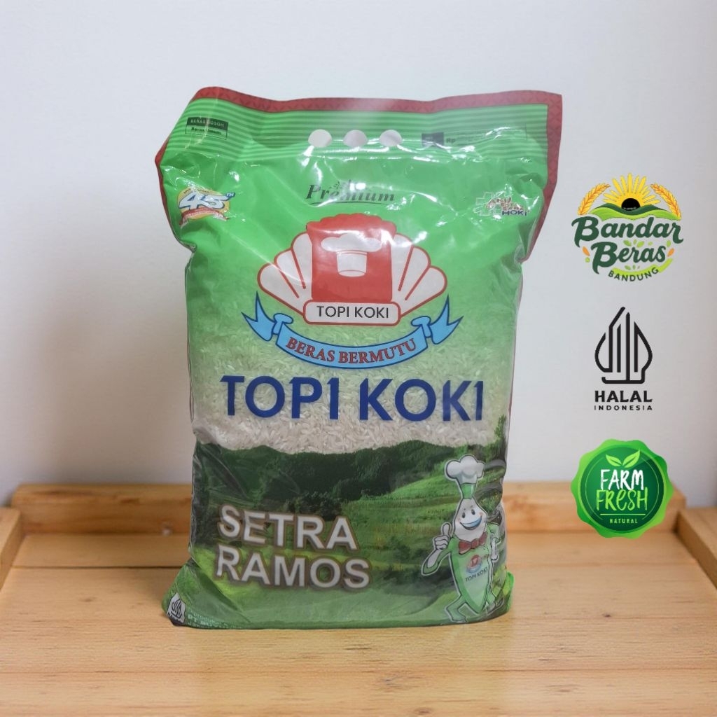 

Beras Premium Cap Topi Koki 5kg - Setra Ramos Beras Bermutu