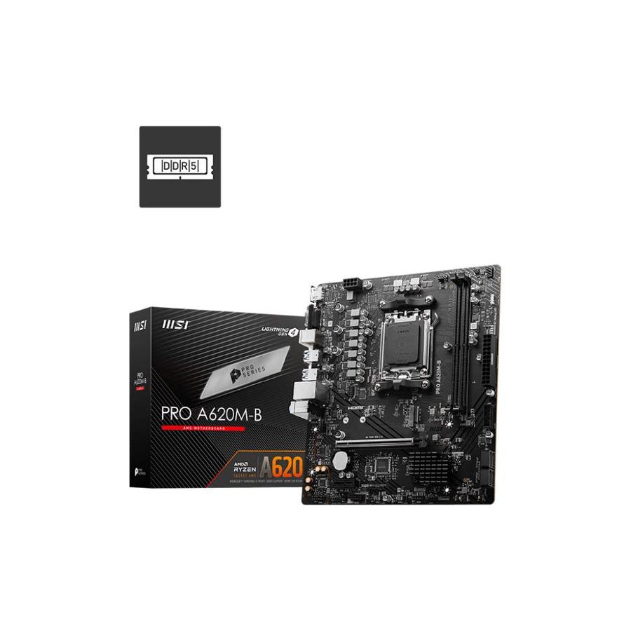 Motherboard MSI PRO A620M-B (AM5, AMD, A620, DDR5, USB3.2, SATA3)