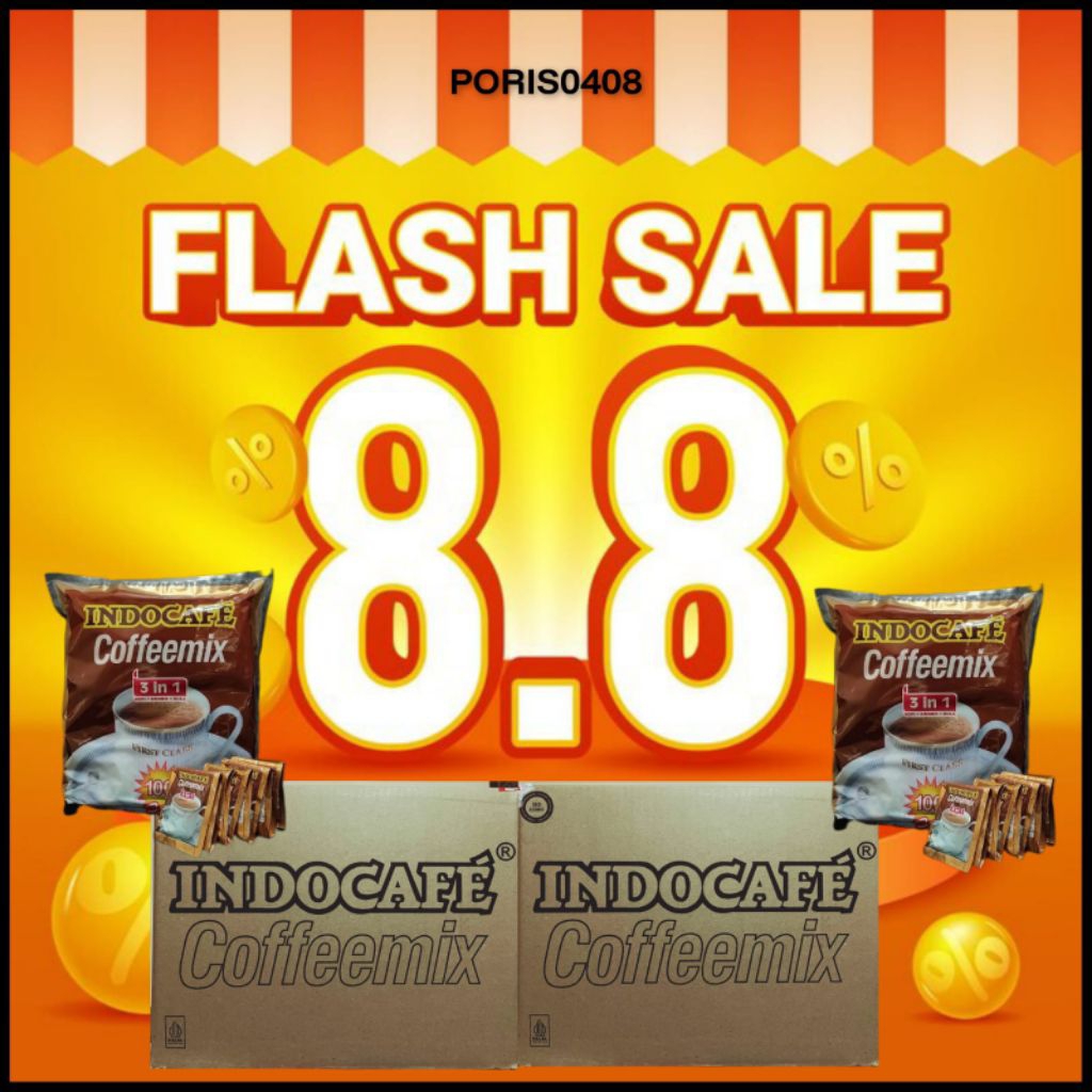 

[2 Dus] INDOCAFE COFFEEMIX (10 pak @100 Sachet)