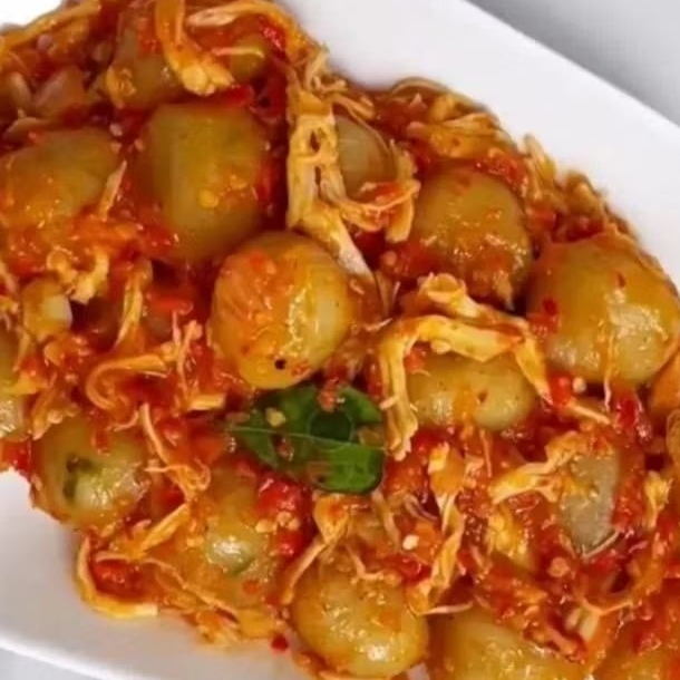 

cilok aci ayam suwir