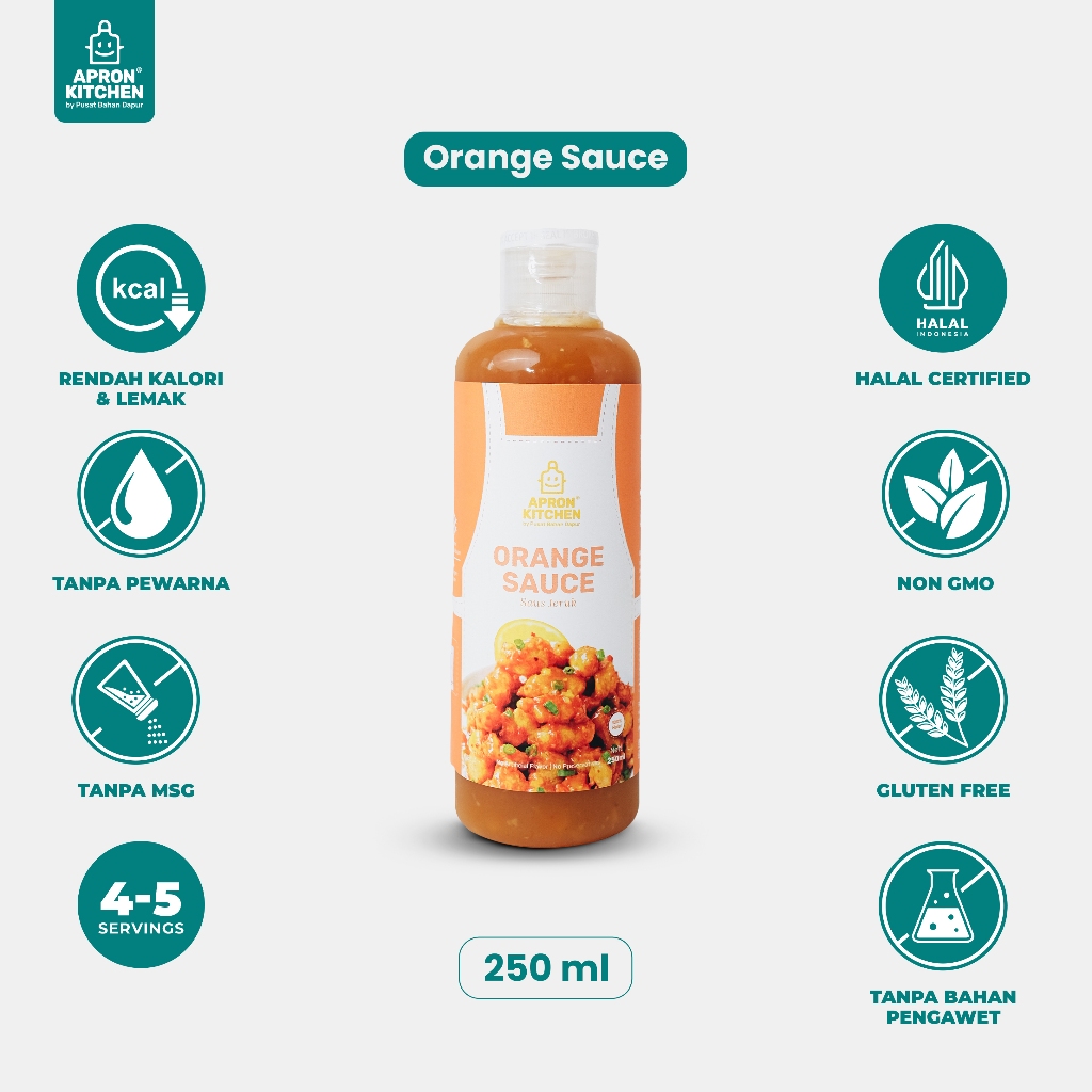 

Apron Kitchen Orange Saus Bumbu Masak Jeruk 250ML