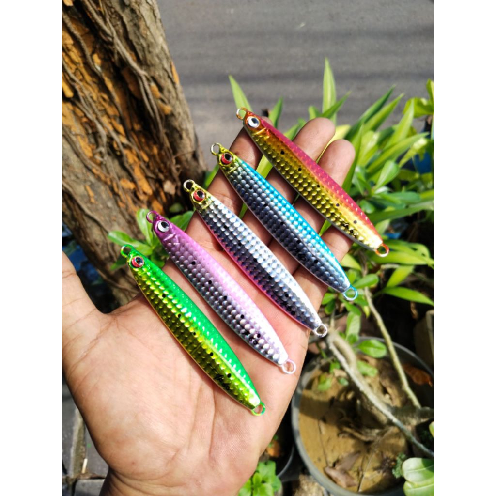 metal jig cold snaper gid perut hijau