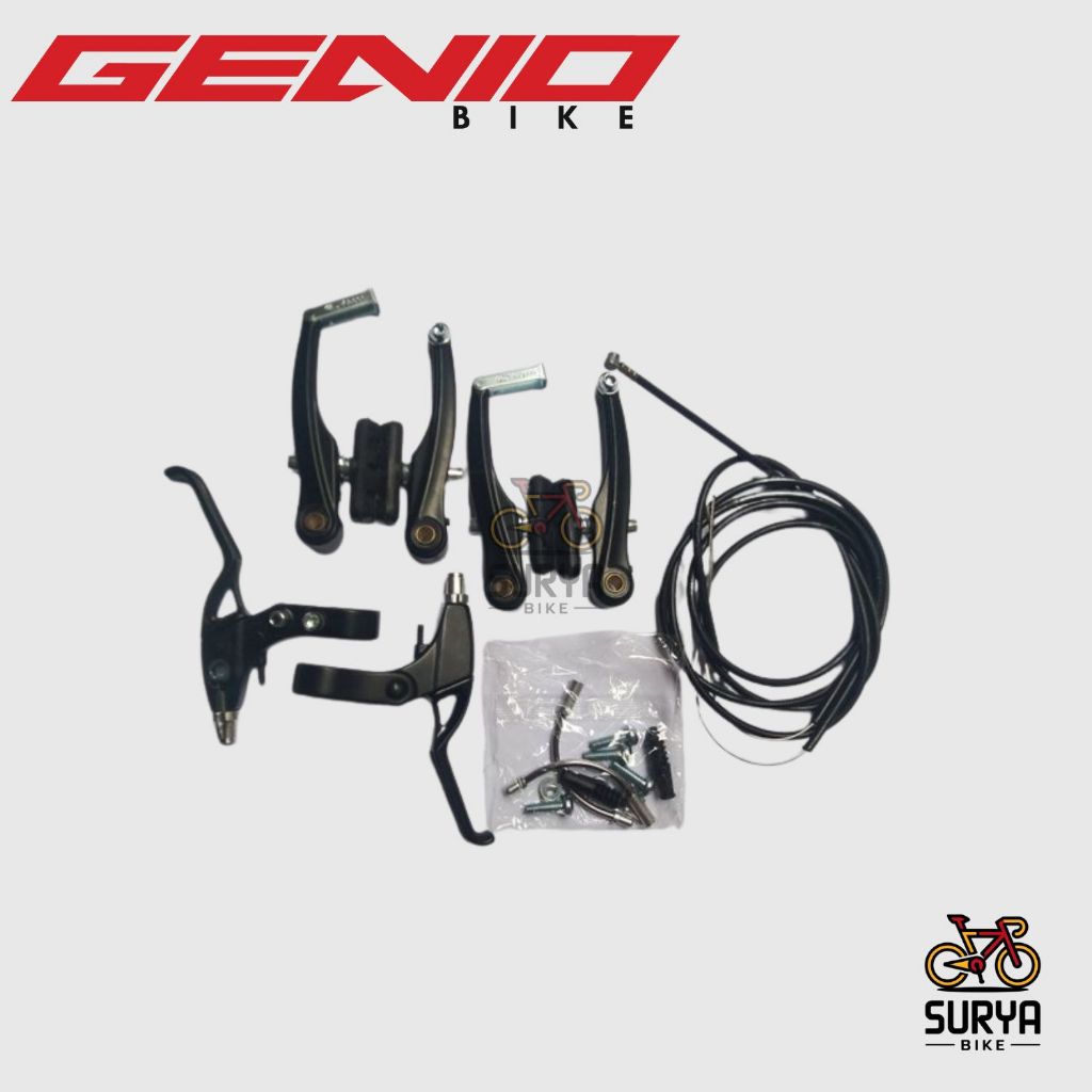 Rem V-Brake Genio Logan Fullset Alloy Rem Sepeda Lipat MTB Federal BMX
