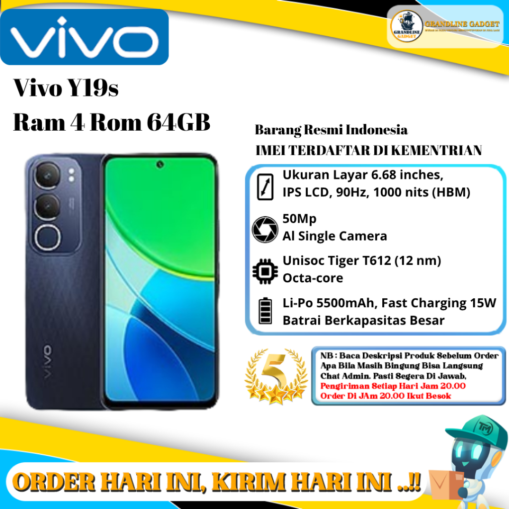 Vivo Y19S Ram 4/64GB | Ram 4/128GB | 6/128GB