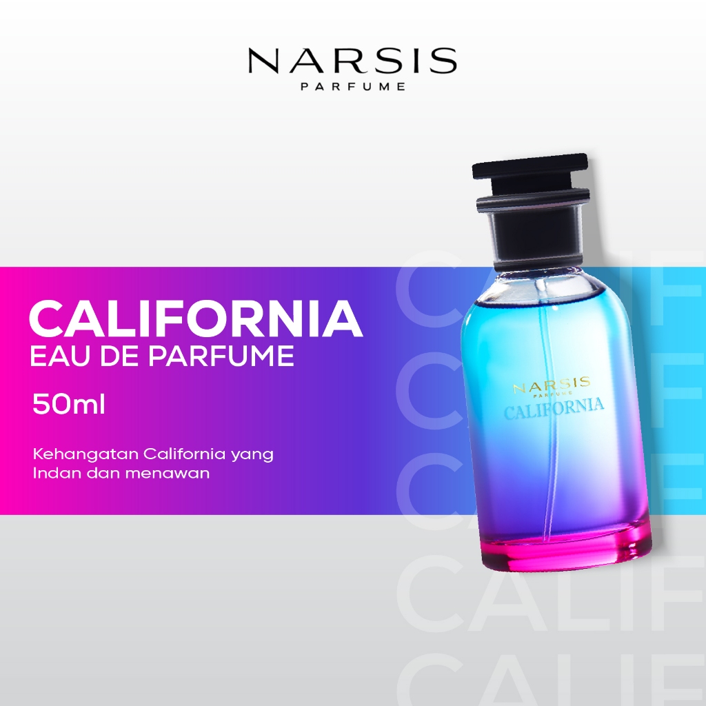 Narsis California Parfume Wanita Ori Eau De Parfum Wanita Tahan Lama 8-24 Jam Dan Wanig Bpom