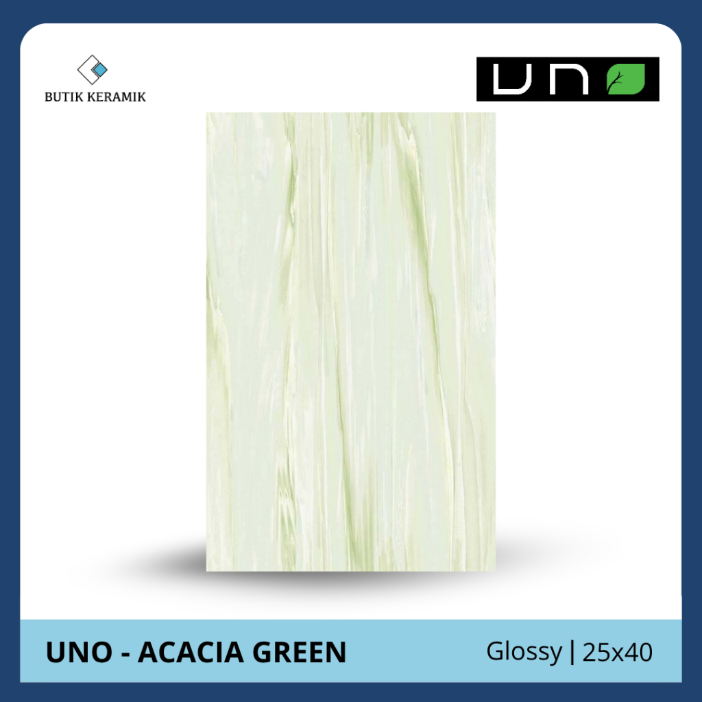 Keramik 25x40 Glossy | Uno | Acacia Series | Glossy | Grade A / KW 1 | Keramik Dinding | Keramik Lan