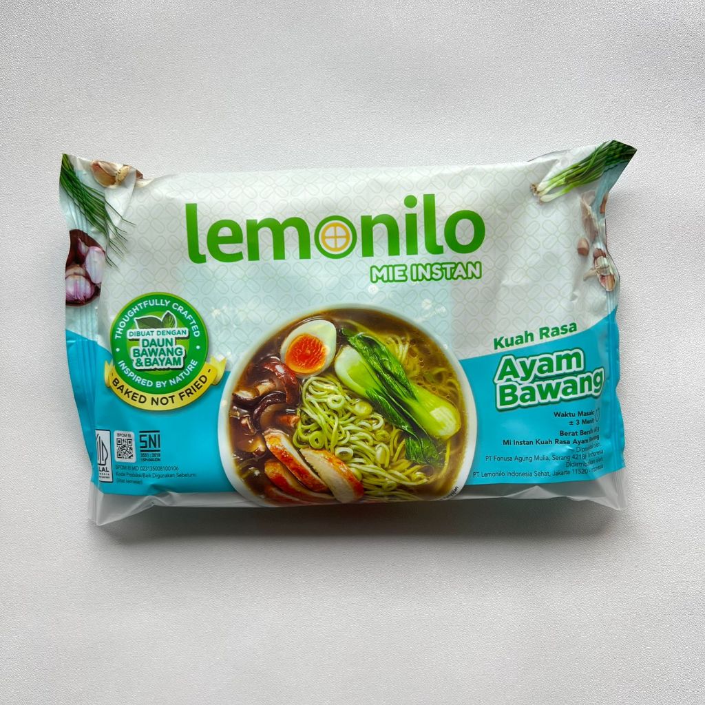 

Lemonilo Mie Ayam Bawang 60gr - NON MSG , TANPA PENGAWET