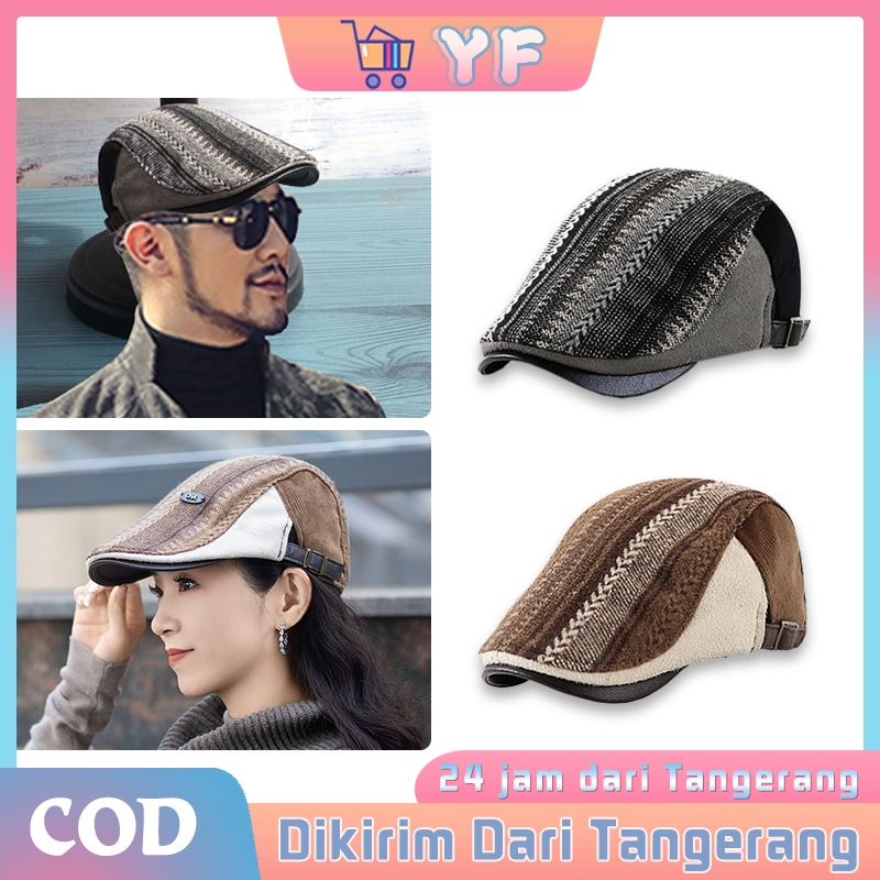 Flat Cap Corduroy Pria Dan Wanita / Topi Copet Sutradara Pelukis