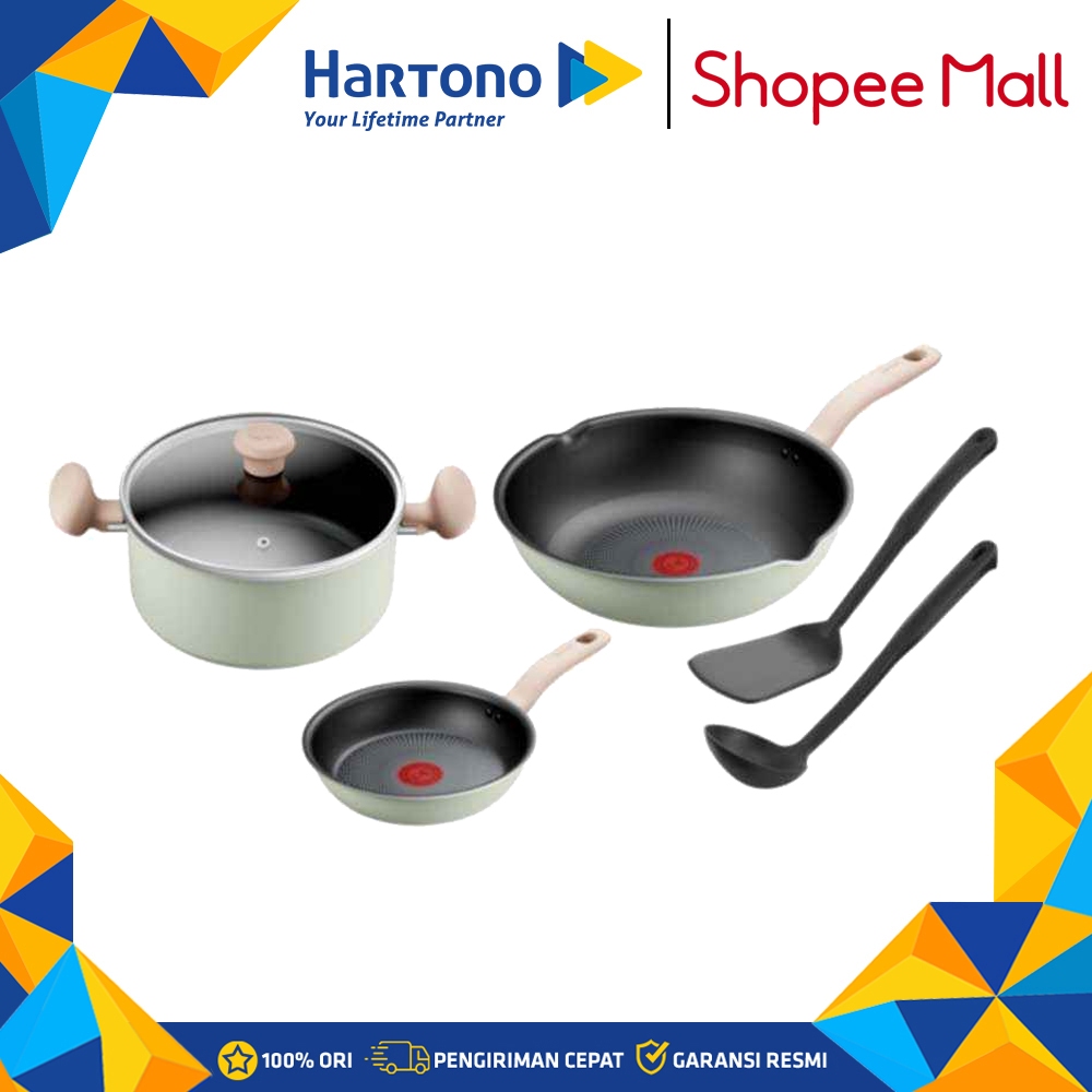 Tefal Cookware Set Package So Matcha 6pcs G179S695