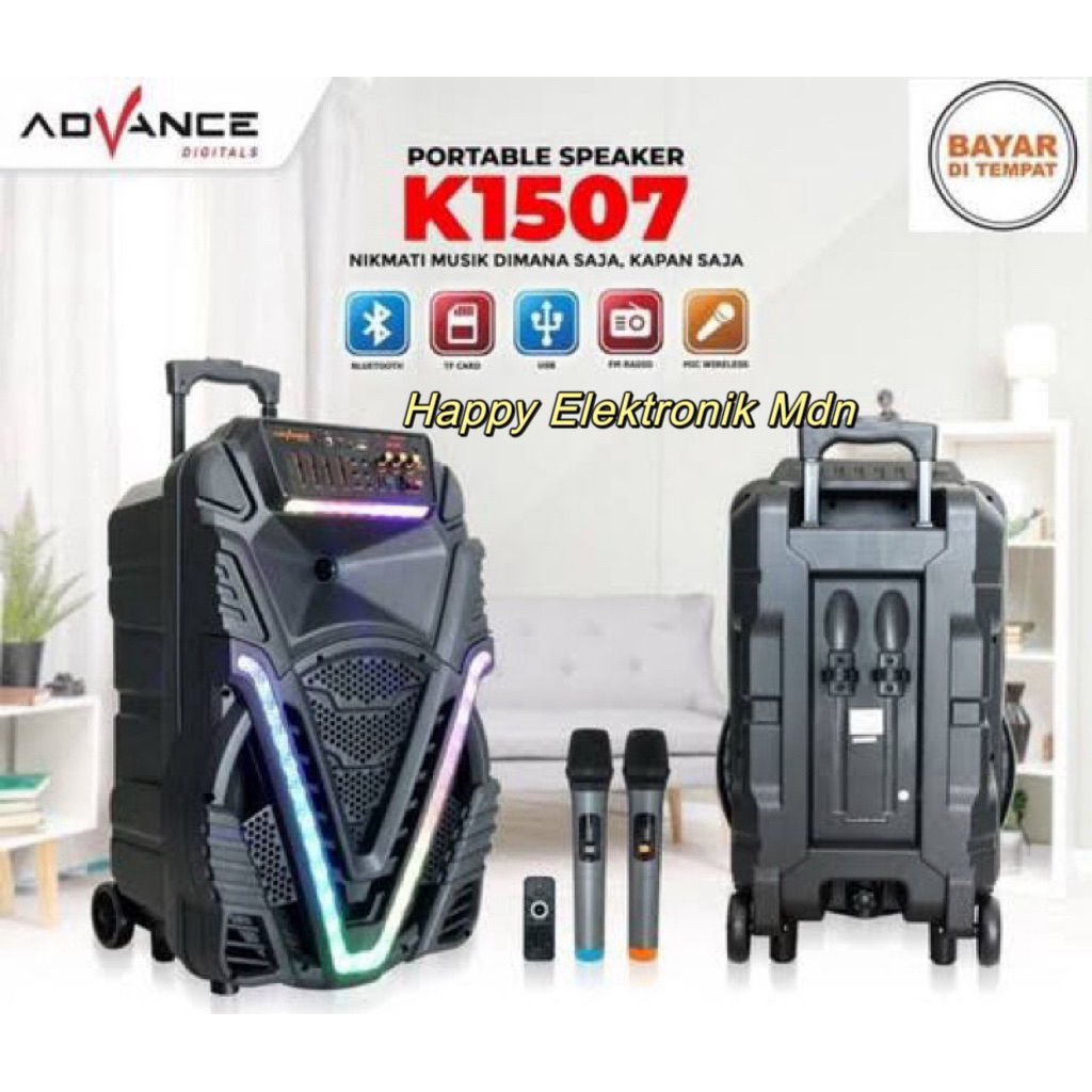 ADVANCE K1507 / K1207 ADVANCE K1207 ADVANCE SPEAKER PORTABLE ADVANCE SPEAKER 12 inch SPEAKER PORTABL
