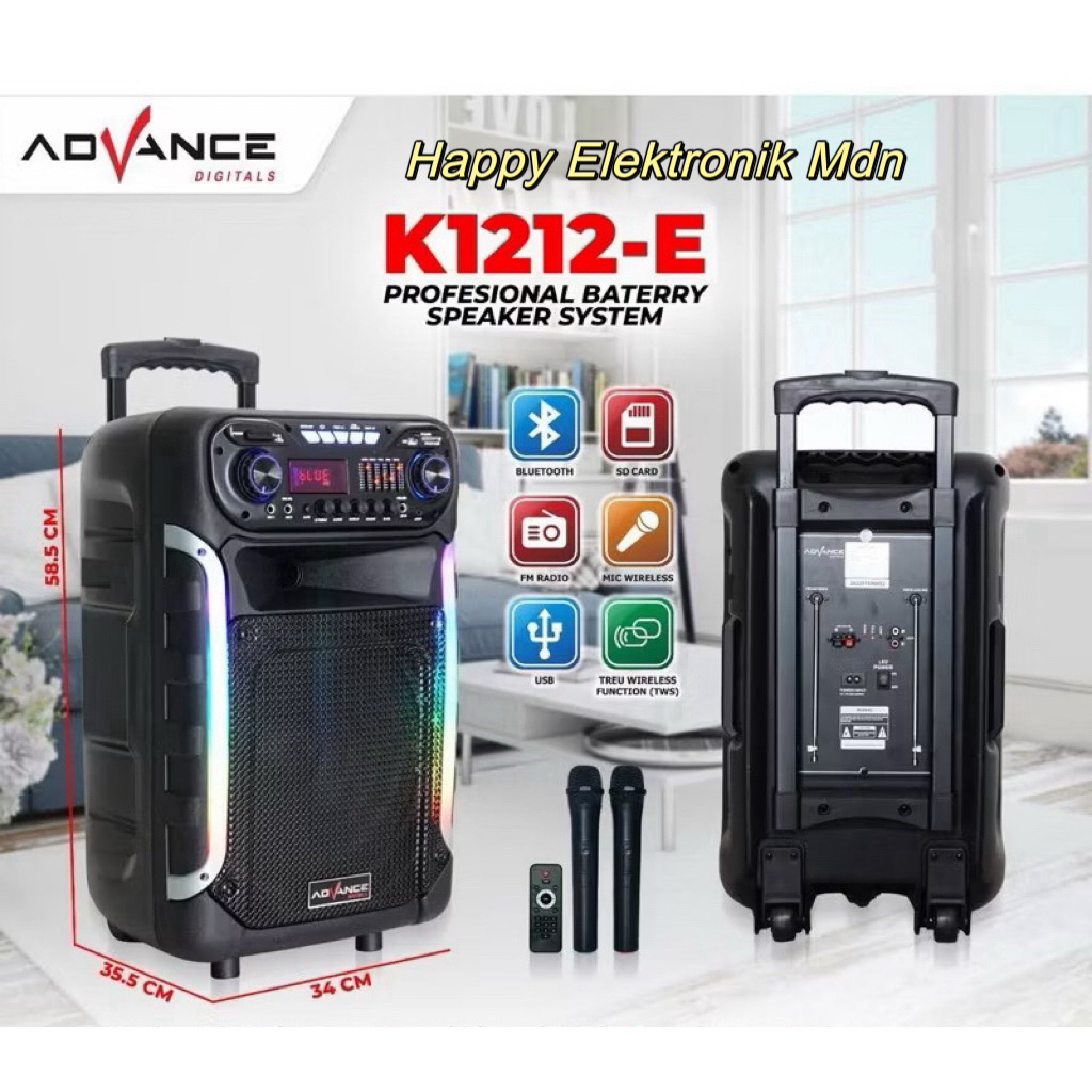 ADVANCE K1212 E SPEAKER ADVANCE 1212 Advance 12 Inch speaker Advance K 1212 Advance Portable Advance