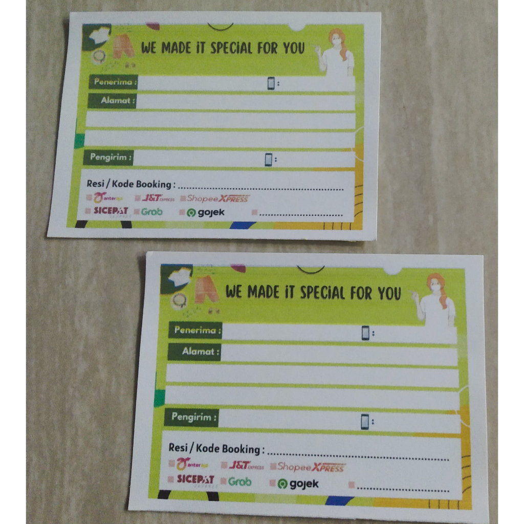 

Stiker Label Pengiriman Alamat Olshop Motif 6 Jual Perpcs