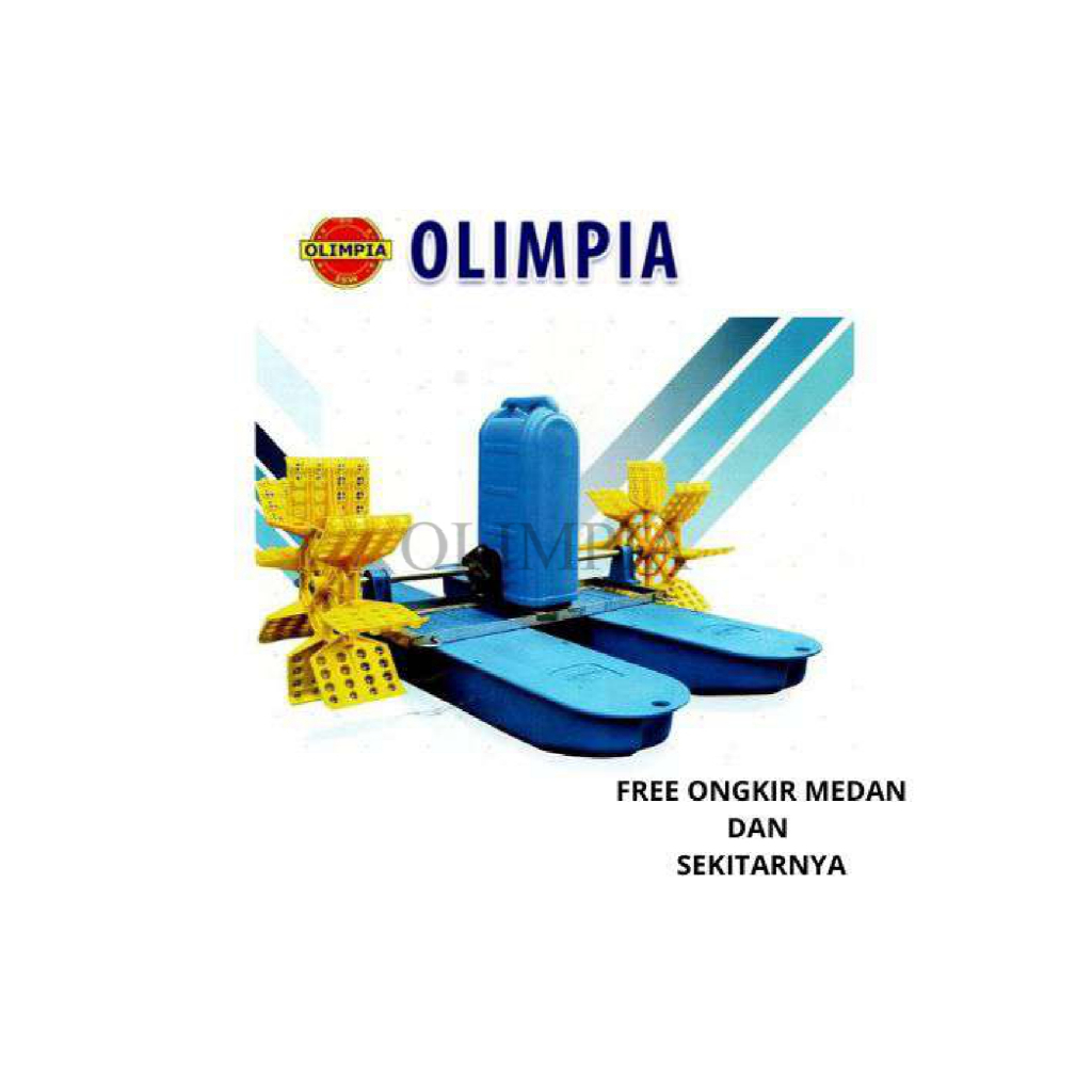 FREE ONGKIR | Kincir Tambak Olimpia Gratis Ongkir 1HP 1Phase 750Watt, Gearbox Nylon